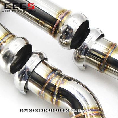 CEES Tuning Performance Mid Pipe Car Accessories Muffler For M2C/M3/M4 F80 F82 F83 F8X S55 3.0T  Exhaust System