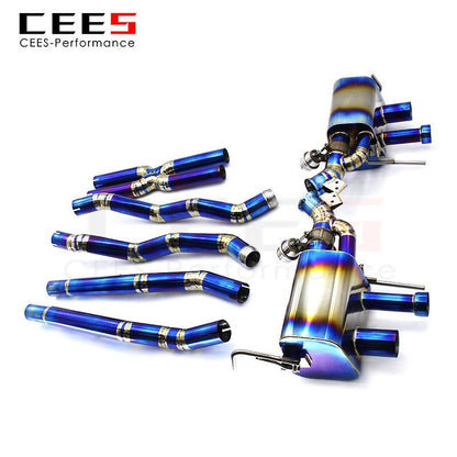 CEES Catback Exhaust For Ferrari GTC4 Lusso/Lusso T 6.3 2016- Titanium alloy Exhaust valve control Exhaust Pipe