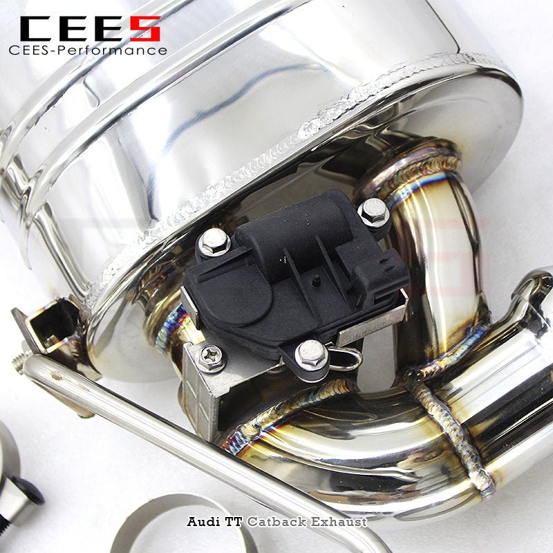 CEES Catback Exhaust For Audi TT 2.0T 2017-2023 Downpipe Stainless Steel escape tuning Exhaust System Exhaust valve control