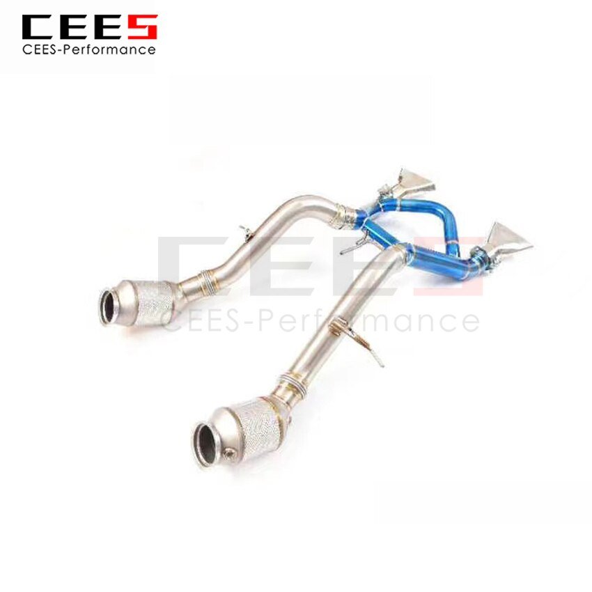 CEES Exhaust System For Mclaren 650S Titanium Alloy Catback Valve Muffler Auto Modification Terminale Scarico Auto Car Parts