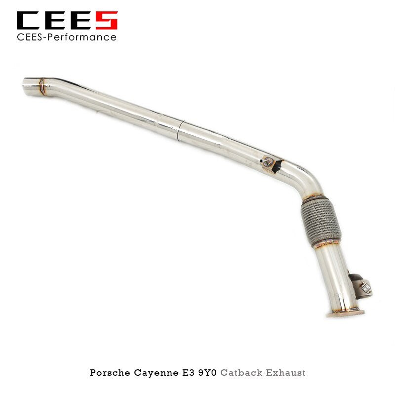 CEES Catback Exhaust Downpipe For PORSCHE Cayenne E3 9Y0 2017-2019 Stainless Steel Exhaust valve control Exhaust System