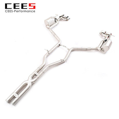 CEES Catback For Mercedes-Benz E300 3.0/3.5 2009-2014  High Performance Valve Muffler Exhaust System Terminale Scarico Auto