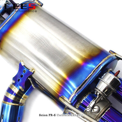 CEES Catback Exhaust For Scion Fr-s/Frs 2013-2019 pipe diameter 63/70/76mm Titanium Exhaust Pipe Valve Muffler Exhaust System