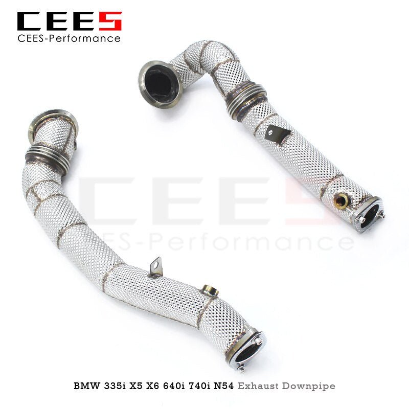 CEES Downpipe for BMW 335i F30 3.0T N54 2013-2015 Car Tuning Without Catalyst Catalytic Converters Catless Downpipe Exhaust Pipe