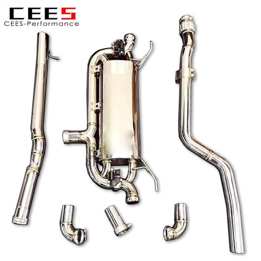 CEES Catback Exhaust for Mercedes-Benz GLC200 GLC300 2.0T 2017-2021 Stainless Steel SUS304 Exhaust Pipe  Valve Exhaust System