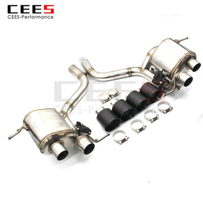 CEES Exhaust System For Maserati GT 4.2 4.7 Stainless Steel Performance Valve Muffler Catback Escape Escape tubo de escapet