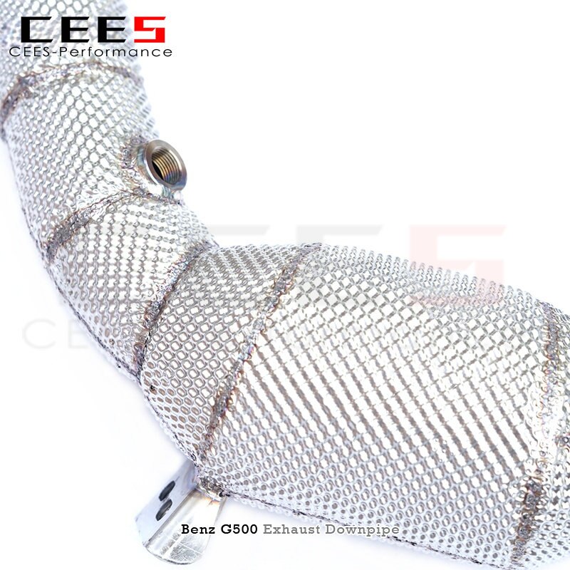 CEES Performance Exhaust Downpipe for Mercedes-Benz G500 2020-2022 Stainless Steel Downpipe with Catalyst Car Exhaust System