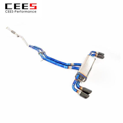 CEES Catback exhaust For PORSCHE Cayenne 9Y0 2.9 3.0 2017-2019 Titanium alloy Exhaust System Exhaust Downpipe