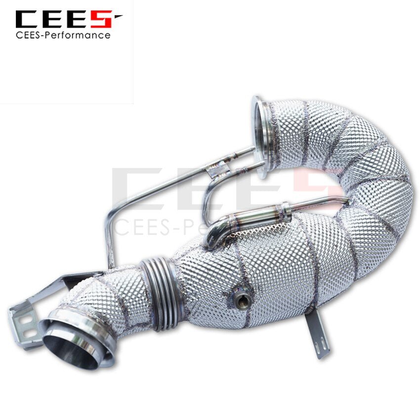 CEES Exhaust System For Mercedes-Benz GT50 Headers Without Catalyst No cat Downpipe Manifold Stainless Steel Car Accessories