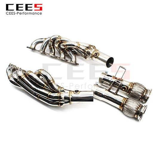 CEES Exhaust System For Lamborghini LP550 LP560 LP570 LP580 LP610  5.2 V10 Headers Stainless Steel Test Pipe No cat Downpipe