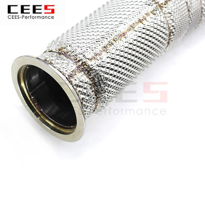 CEES Exhaust System For Porsche 718 Headers Without Catalyst No cat Downpipe Manifold Stainless Steel Car Accessories