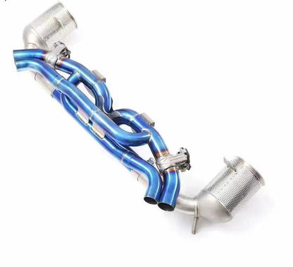 CEES Catback Exhaust for Porsche 911 992 Carrera 4S 3.0T 2019-2021 Titanium Alloy Valve Muffler Exhaust System Exhaust Downpipe