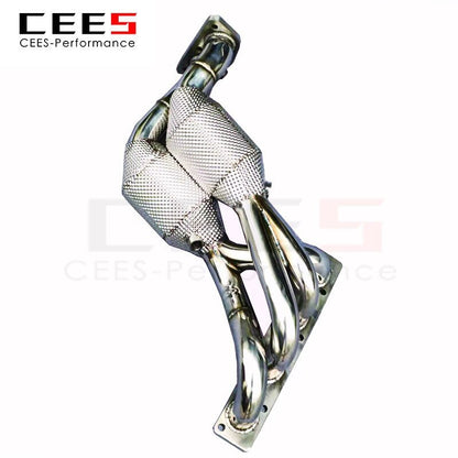 CEES Exhaust Manifold Downpipe for BMW 318/320/325 E90/E92/E93 2.0L 2005-2012 Stainless Steel High Flow Catted Downpipe