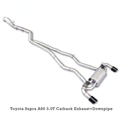 CEES Catback Exhaust Downpipe for Toyota Supra A90 3.0T 2020-2023 Stainless Steel Performance Exhaust Downpipe Without Catalyst