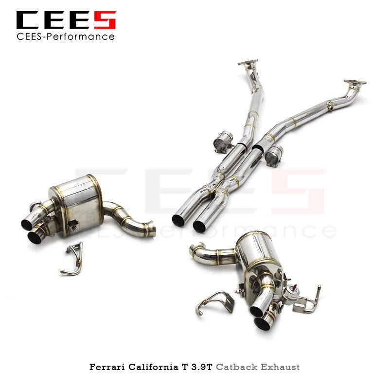 CEES Catback Exhaust for Ferrari CaliforniaT 3.9T 2015-2018 Racing Car Exhaust System Stainless Steel SUS304 Escape Exhaust Pipe