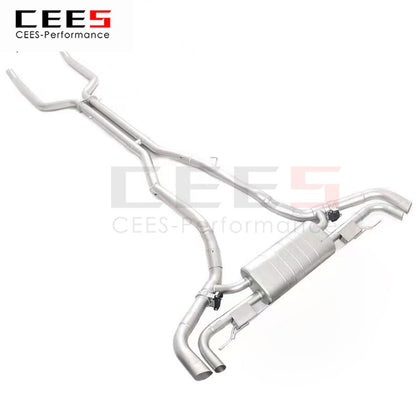 CEES Exhaust System For BMW X7 4.4TT Catback Stainless Steel Valve Muffler Catback Escape Tubo Escape Coche Car Accessories