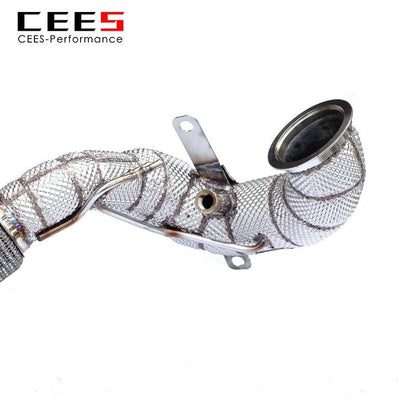 CEES Exhaust Downpipe For VOLKSWAGEN/VW GOLF8/GOLF8 GTI/Tiguan/Arteon 2.0T 2019-2022 Stainless Steel Catless downpipe