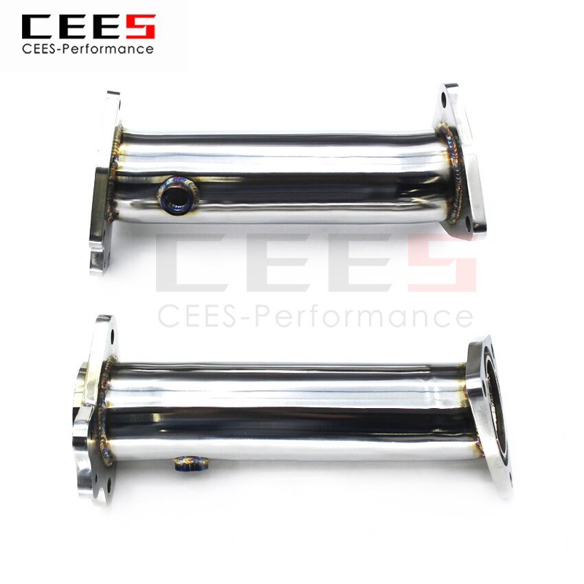 CEES Exhaust System For Chevrolet CorvetteC8 Downpipe Headers high performance  Without Catalyst No cat Manifold Stainless Steel