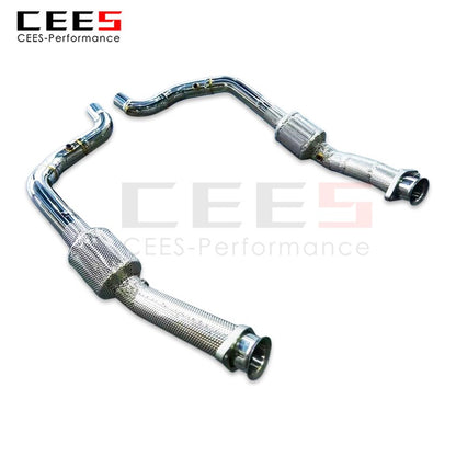 Exhaust System For Land Rover Range Rover SVR Header With/Without Catalyst Test Pipe Converter High Flow Catted Exhaust Downpipe