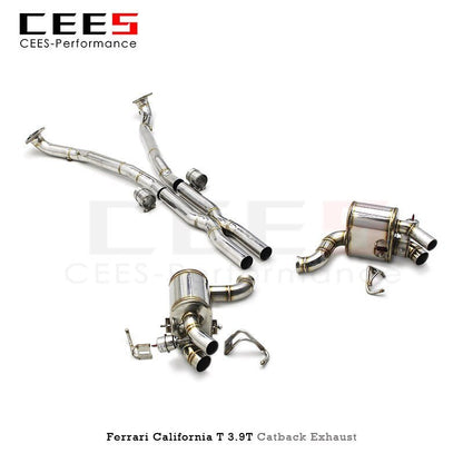 CEES Catback Exhaust for Ferrari CaliforniaT 3.9T 2015-2018 Racing Car Exhaust System Stainless Steel SUS304 Escape Exhaust Pipe