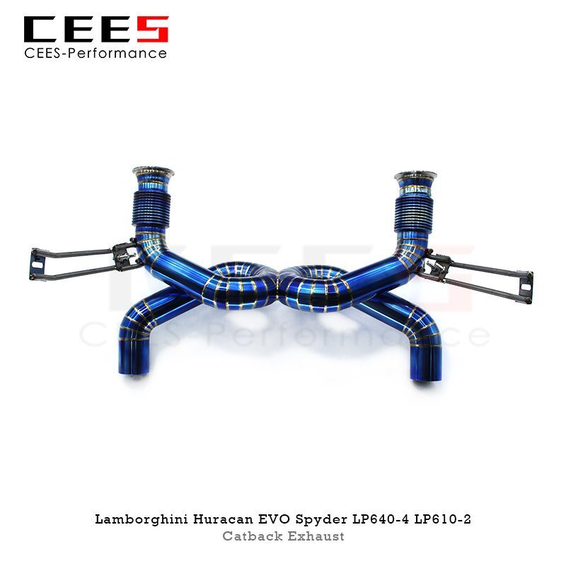 CEES Catback Exhaust for Lamborghini Huracan EVO Spyder 5.2 LP610 LP640 2019-2020 Performance Titanium Exhaust Pipe Assembly