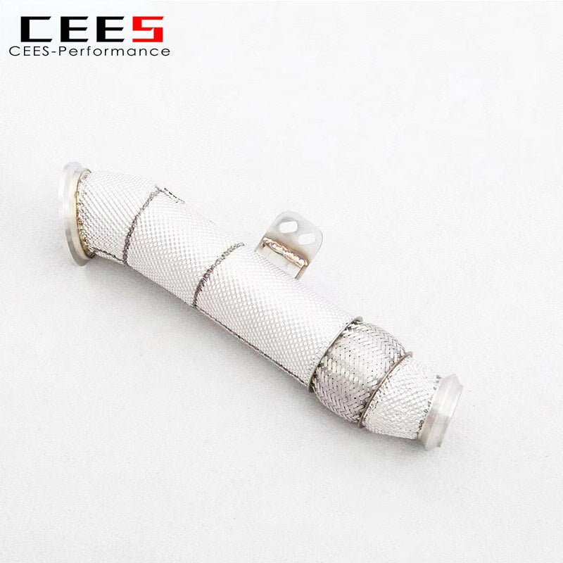 CEES Exhaust Downpipe For Toyota SUPRA A90 3.0T 2017-2022 High Performance Stainless Steel Exhaust Pipe Catless downpipe