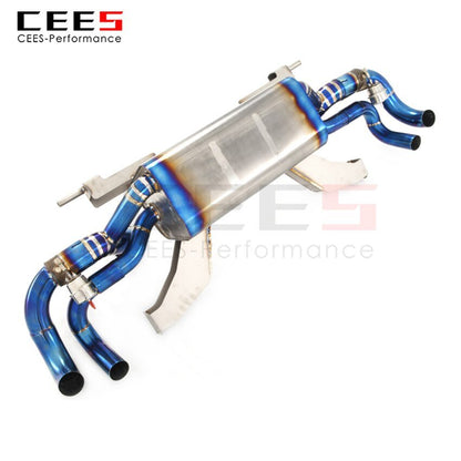 CEES Exhaust System For Lamborghini Gallardo LP560 5.2L Performance Titanium Catback Valve Muffler Auto Modification Car Parts