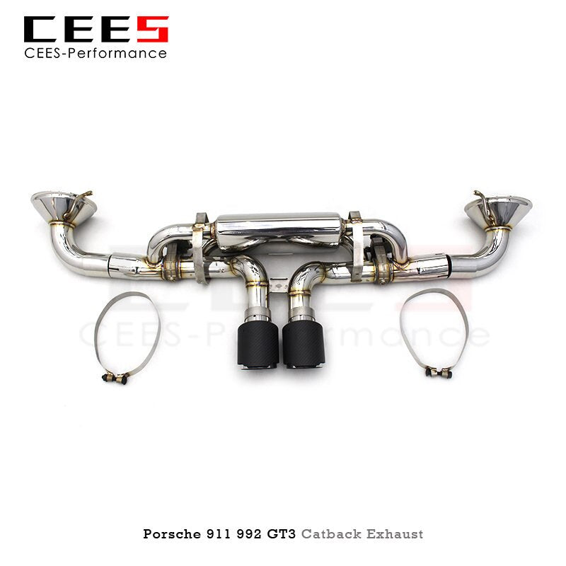 CEES Muffler Exhaust System for Porsche 911 992 GT3 4.0 2017-2023 Performance Stainless Steel Exhaust Pipe Car Exhaust System