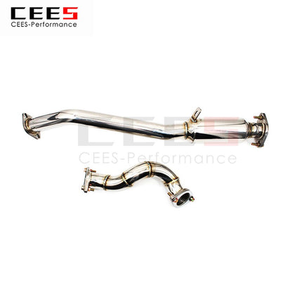 CEES Exhaust System For TOYOTA 86 Headers Without Catalyst No cat Downpipe Manifold Stainless Steel Car Accessories