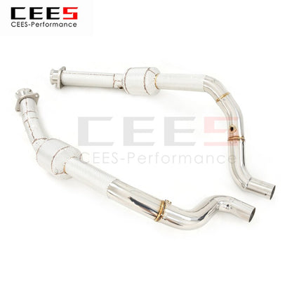 Exhaust System For Land Rover Range Rover Sport SVR Headers With Catalyst Test Pipe Converter High Flow Catted Exhaust Downpipe