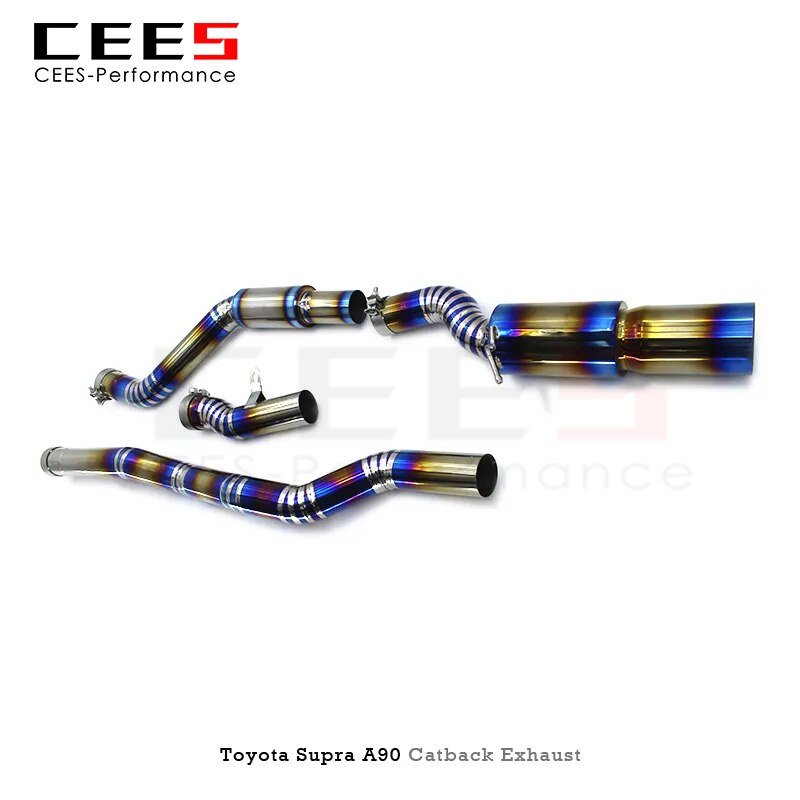 CEES Catback Exhaust for Toyota Supra A90 3.0T 2020-2023 Performance Titanium Alloy Exhaust Pipe Muffler Car Exhaust System