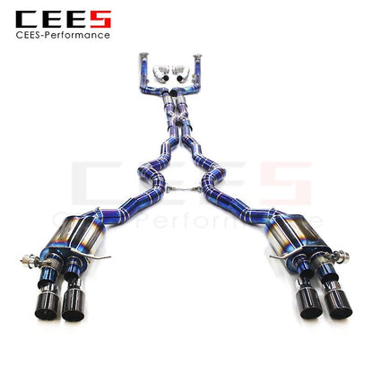 CEES Downpipe Catback Exhaust for BMW M5 F10/F15 4.4TT 2012-2016 Tuning Performance Titanium High Performance Exhaust System