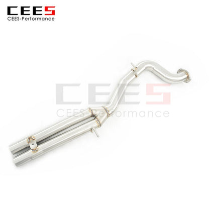 CEES Exhaust System For  AUDi RS3 Mid Pipe Stainless Steel Valve Muffler Catback Escape Tubo Escape Coche Terminale Scarico Auto