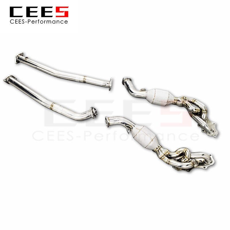 cees Exhaust manifold For TOYOTA LAND CRUISER 4.0L/5.7 2007-2016 Exhaust Pipe Stainless Steel Exhaust Downpipe 100/200/300 cell