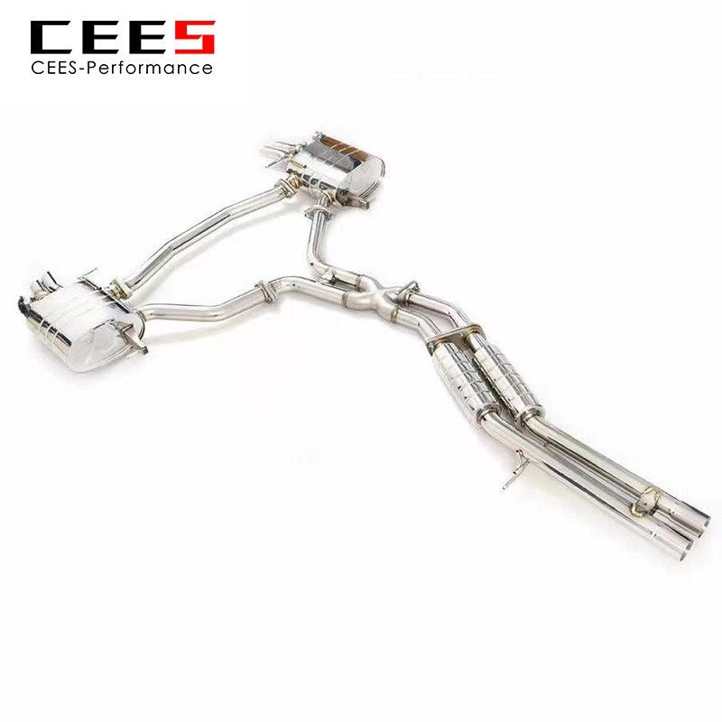 CEES Catback Exhaust For AUDI A8 C8 3.0T 2018-2022 Exhaust valve control Exhaust System