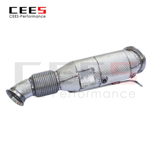 CEES Exhaust System For BMW G05 X5 Downpipe Headers With Catalyst Muffler Test Pipe Converter High Flow Catted Car Accessories