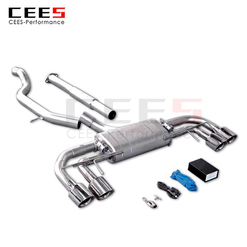 CEES Exhaust System For Cadillac XT4 2.0T 2020-2022 Valve Muffler Catback Escape Tubo Escape Coche Terminale Scarico Auto