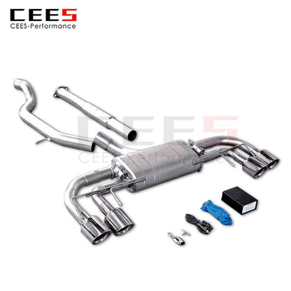 CEES Exhaust System For Cadillac XT4 2.0T 2020-2022 Valve Muffler Catback Escape Tubo Escape Coche Terminale Scarico Auto