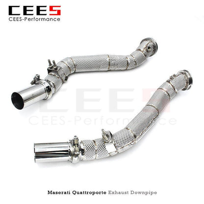 CEES Downpipe for Maserati Quattroporte 3.0T 2013-2016 Performance Catalytic Converters Echappement Voiture Downpipe Exhaust