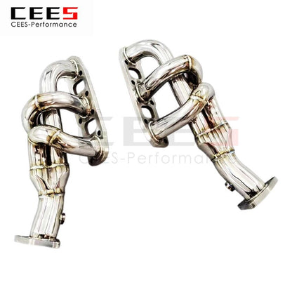 CEES Exhaust System For Nissan 350Z 3.5L 2004-2006 Headers Manifold Test Pipe No cat Downpipe Stainless Steel Car Accessories