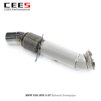 CEES Exhaust Downpipe For BMW 535i N55 3.0T 2010-2017 Stainless Steel Catless downpipe without catalyst Car Exhaust System