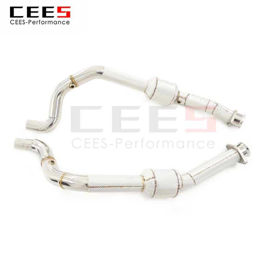 Exhaust System For Land Rover Range Rover Sport SVR Headers With Catalyst Test Pipe Converter High Flow Catted Exhaust Downpipe