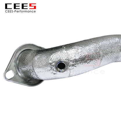 CEES Downpipe for Ford Mustang 2.3 2015-2020 Stainless Steel Exhaust Downpipe High Performance Exhaust System Pipe Exhaust Pipes