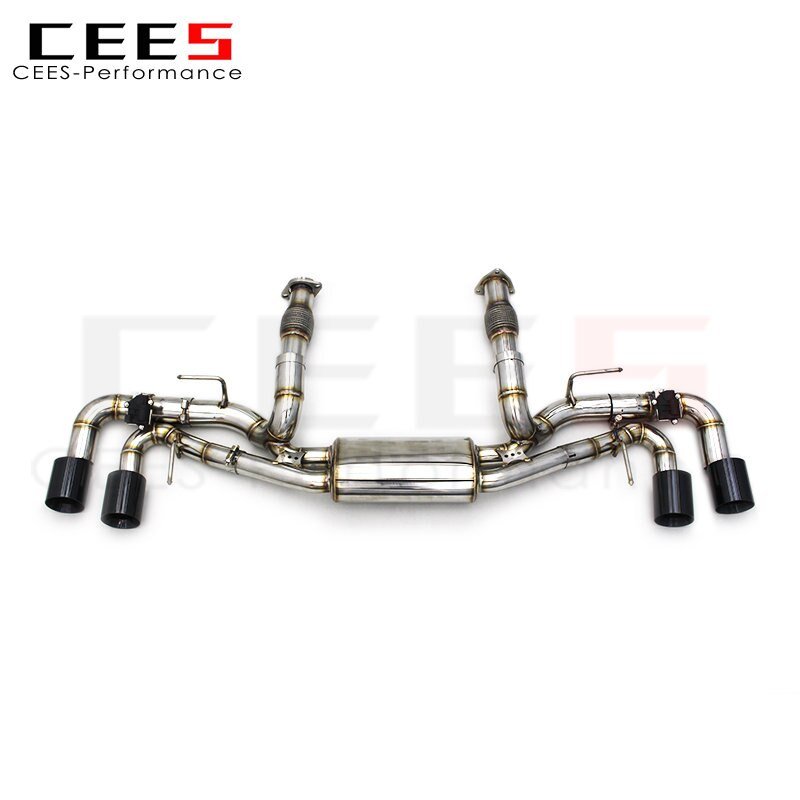 CEES Exhaust Pipes for Chevrolet Corvette C8 2019-2023 Performance Stainless Steel Catback Exhaust Muffler Car Exhaust System