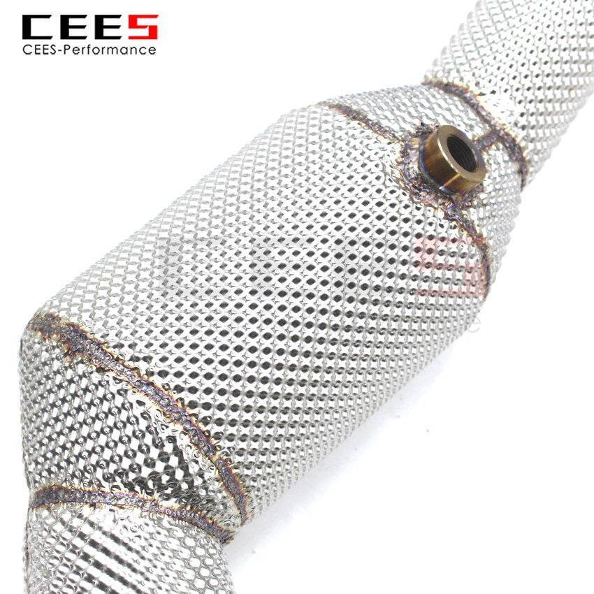 CEES Exhaust System For Maserati GT 4.2 Headers With Catalyst Test Pipe Converter High Flow Catted Downpipe Car Accessories