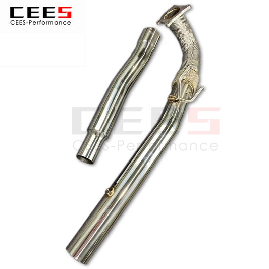 CEES Exhaust System For Volkswagen Golf 6R R20 Headers Without Catalyst No cat Downpipe Manifold Stainless Steel Car Parts