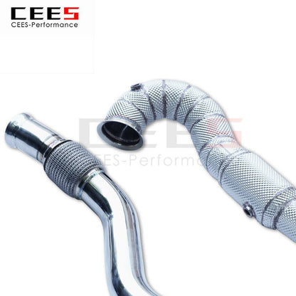 CEES Exhaust System For Mercedes-Benz A45 Headers Without Catalyst No cat Downpipe Manifold Stainless Steel Car Accessories