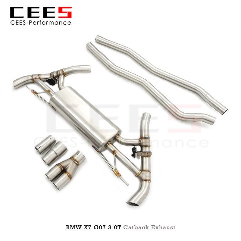 CEES Catback Exhaust for BMW X7 G07 3.0T 2019-2023 Tuning Performance Stainless Steel Exhaust Pipe Muffler Exhaust System