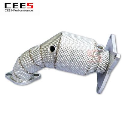 CEES Exhaust System For Subaru Legacy Forester 2.5T 2010-2015 Headers With Catalyst Test Pipe Converter Catted Exhaust Downpipe