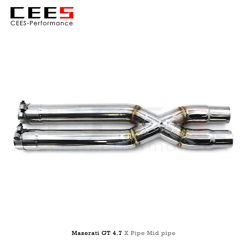 CEES X Pipe Mid pipe For Maserati Gran Turismo/GT 4.7 2008-2023 Stainless Steel High Performance Exhaust Pipe Automobile Parts